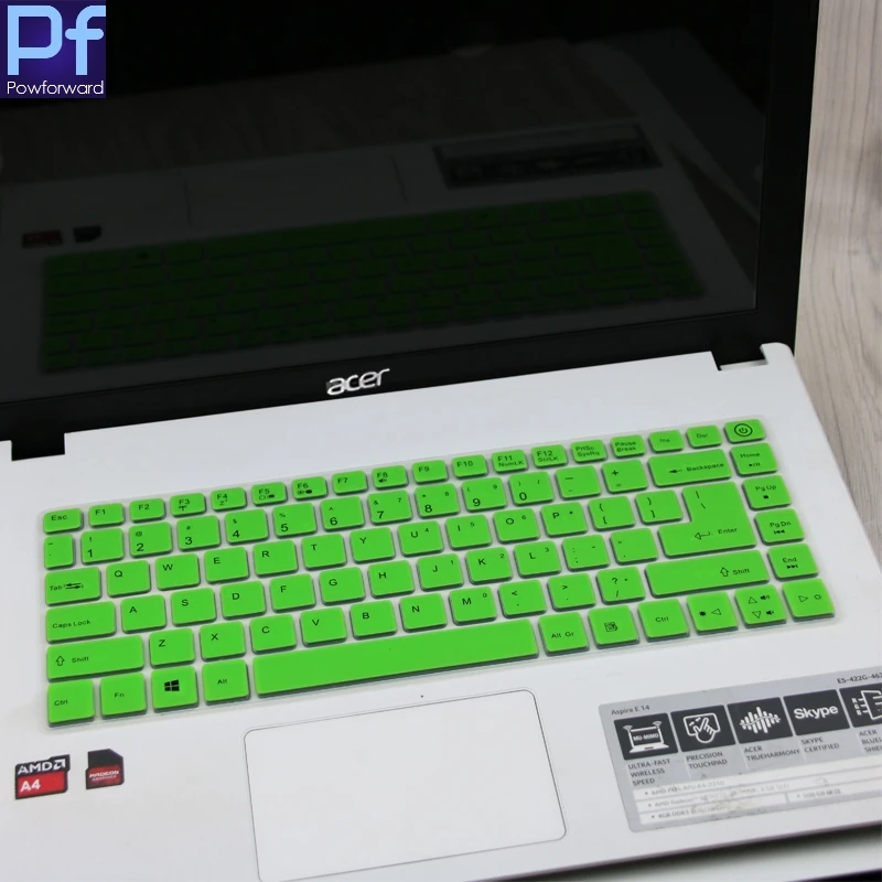 Для acer TravelMate P P249 249-M P249-MG TMP248 TMP249-MG 14 дюймов силиконовая клавиатура защитная пленка для кожи - Цвет: green
