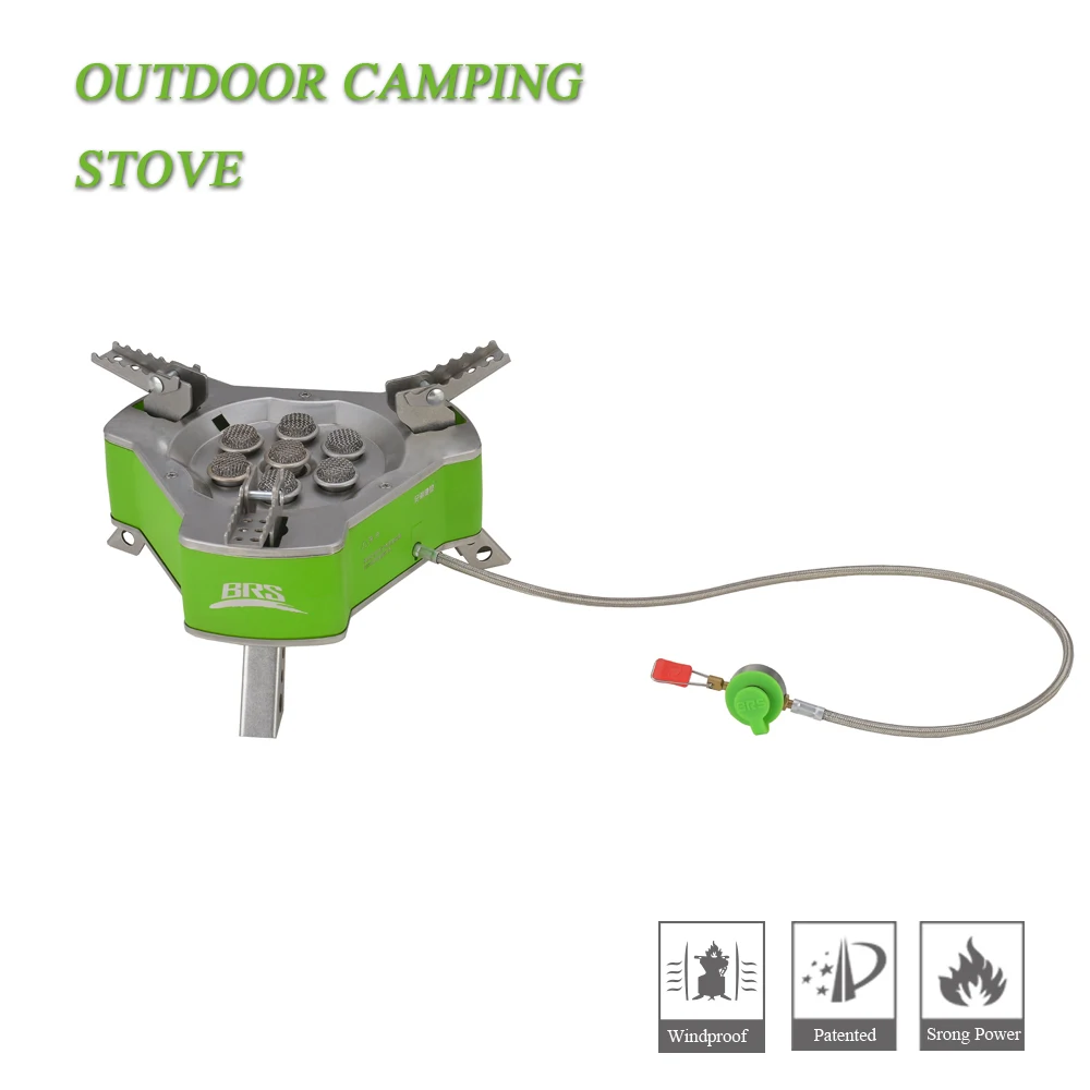 BRS-71, портативная походная плита, мощная газовая плита, ветрозащитная система для приготовления пищи на открытом воздухе, 9800 Вт, газовая горелка для пикника, сжиженный газ, Бутан