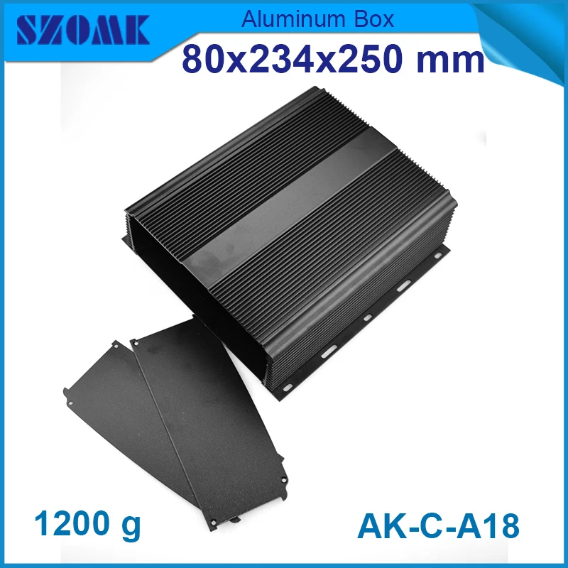 

1pcs/lot Custom Processed Factory Extrusion Aluminum Material Electrical Junction Box Case Enclosure 80(H)x234(W)x250(L) mm