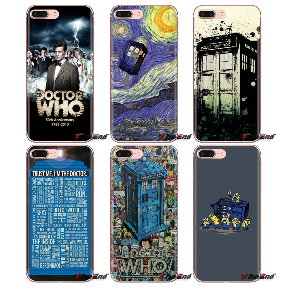 Transparent TPU Covers Doctor Who Tardis Police Box For Xiaomi Mi4 Mi5 Mi5S Mi6 Mi A1 A2 5X 6X 8 9 Lite SE Pro Max Mix 2 3 2S |