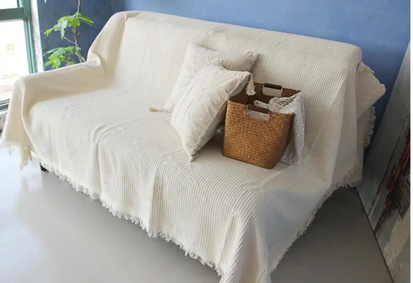 

simple cotton blanket towel sofa cover thicken blanket bed cover