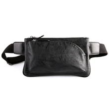 Leather Waist Packs Men Fanny Pack Belt Bag Phone Pouch Bags Travel Waist Pack Male Small Cross Body Chest Shoulder Bags Casual