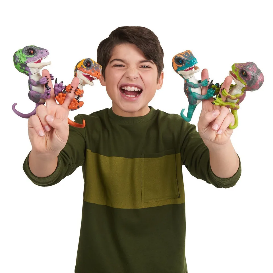 

Baby Fingertip Dinosaur Smart Touch Induction electronic toys action Figure Puppet dinosaur robot for Kids gifts Interactive toy