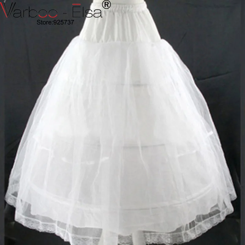 

Free Shipping a line wedding petticoat slip size adjustable for waist cheap wedding underskirt petticoat 3 hoop enaguas novia