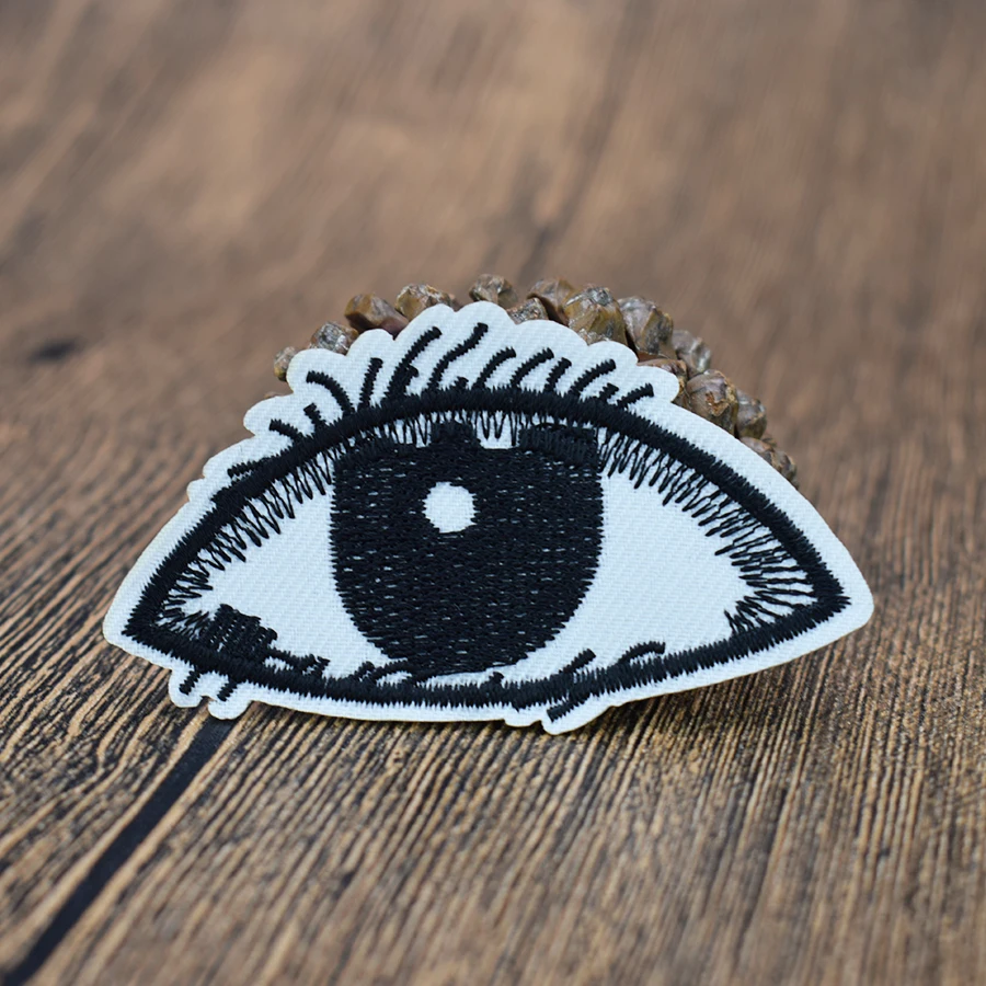 10 шт. нашивки с вышивкой черные глаза|embroidered patch|patches for clothing ironpatches |