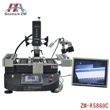 ZM-R5860C 3 температурных зон инфракрасного Горячего Воздуха BGA паяльная станция с CCD камерой и монитором