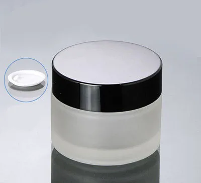 hot-50g-frosted-glass-cream-jar-with-black-lid-cream-jar-cosmetic-packaging-glass-bottle50g-glass-cosmetic-jar