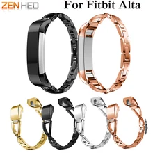 Браслет из сплава с кристаллами и стразами на запястье для Fitbit часы Alta Ремешок Для Fitbit Alta HR фитнес-трекер ремешки для часов Replacemt