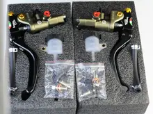 Bronze Black Gray Red 1 pair CNC universal Moto Motorcycle Hydraulic Pump Brake Clutch Master Cylinder