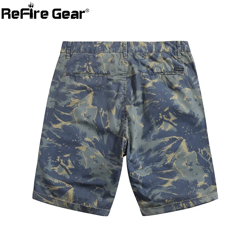 ReFire gear камуфляжная армейская тактическая короткая мужская летняя тонкая Военная Боевая Рабочая карго Короткая Повседневная дышащая камуфляжная хлопковая короткая