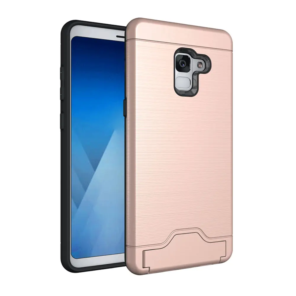 Силиконовый чехол-накладка для samsung S9 Plus, чехол для телефона S8 Note8 Note9, твердый чехол для samsung Galaxy A8 A3 A5, держатель - Цвет: Rose Gold
