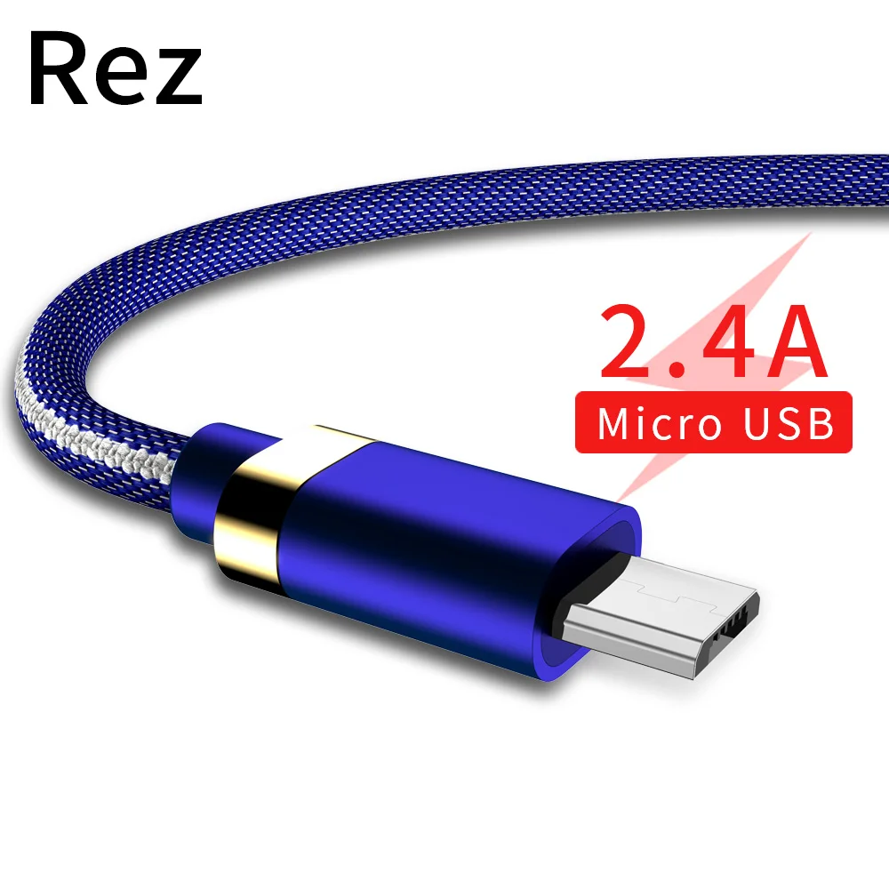 

Micro USB Cable 2.4A 1m Fast Charging USB Fast Charging Mobile Phone Android Data Wire for Samsung Xiaomi Huawei Sony HTC Cable