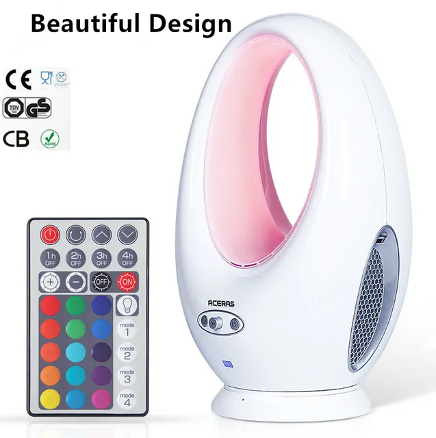 Latest Design Electric Bladeless Fan Oscillating With Led Latest Design Electric Bladeless Fan Oscillating With Led Light Remote Control
