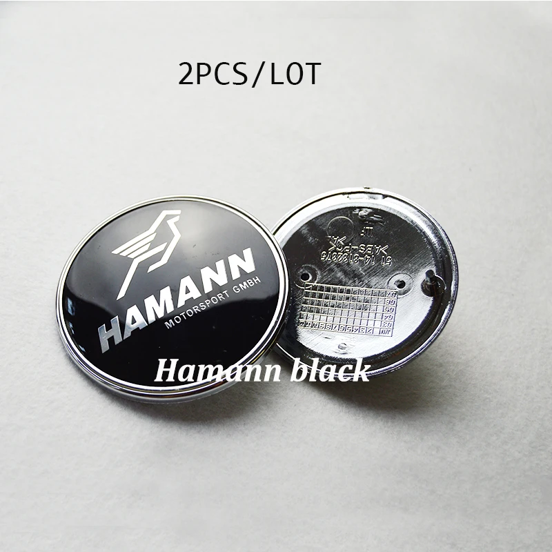 2pcs Car Head Hood Emblem Cap/Rear Trunk Emblem Cover Auto Tail Boot