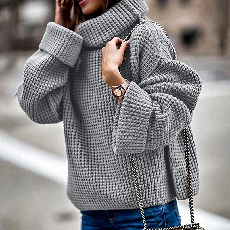 Sweaters women winter 2019 jumpers knitted clothes fashion Women Turtleneck sweater female loose sweater female autumn sweater