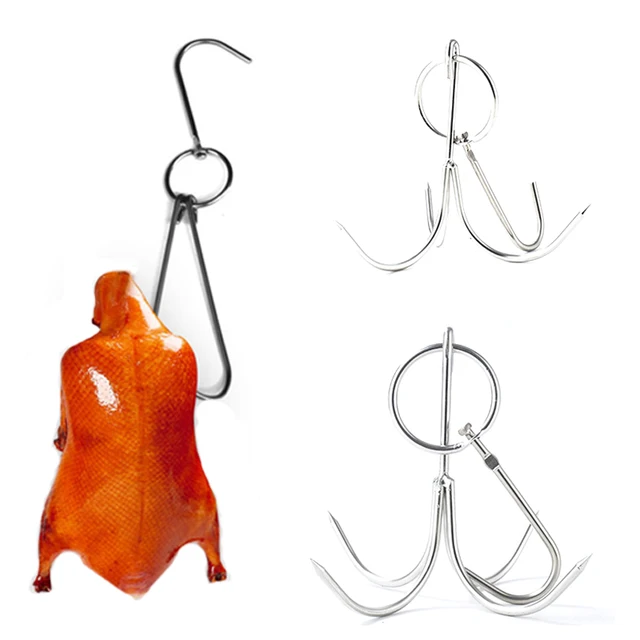 BBQ Forks Stainless Steel Beef Meat Hook Hanger Roast Duck Lamp Bacon