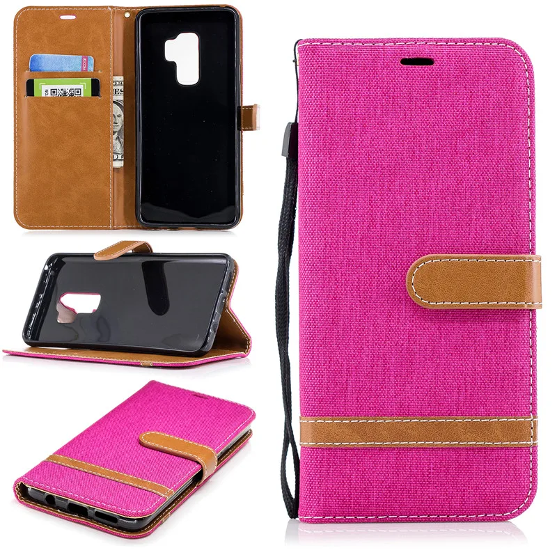 Magnetic Flip Protect Cover For Samsung Galaxy S10 S10Lite S8 S9 A6 A7 A8 2018 A750 A3 A5 Note8 9 Case Denim PU Leather Cover (11)