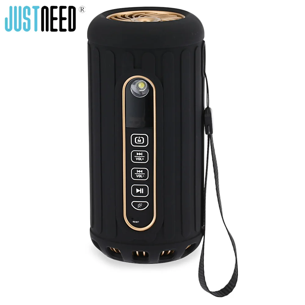 Original JUSTNEED P1 Bluetooth Speaker Two Horn Sound Stereo 6600mAh