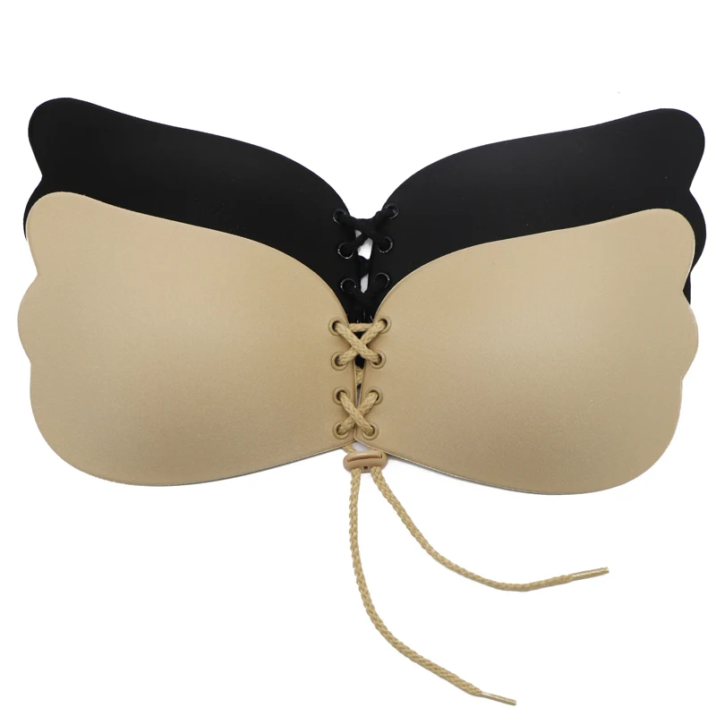 

1Pc Women Invisible Backless Bra Self Adhesive Bra Support Breast Strapless Bra Bandage Stick Gel Silicon Push Up Bra For Breast