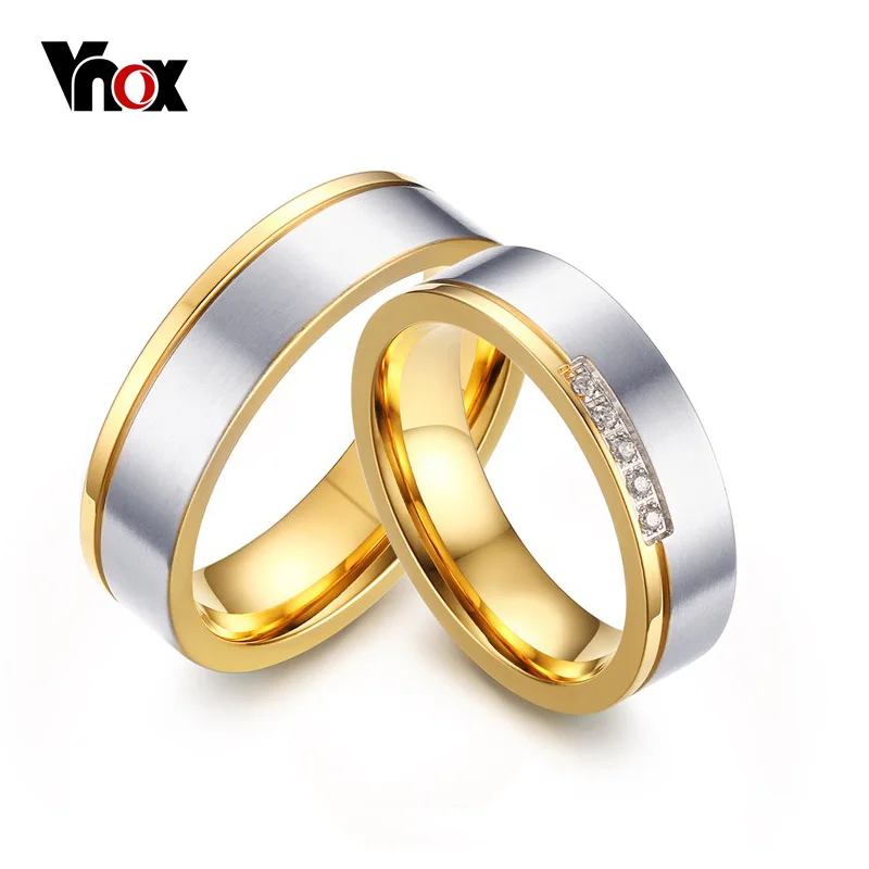 2016 Fashion wedding rings pair couple white gold rings ...