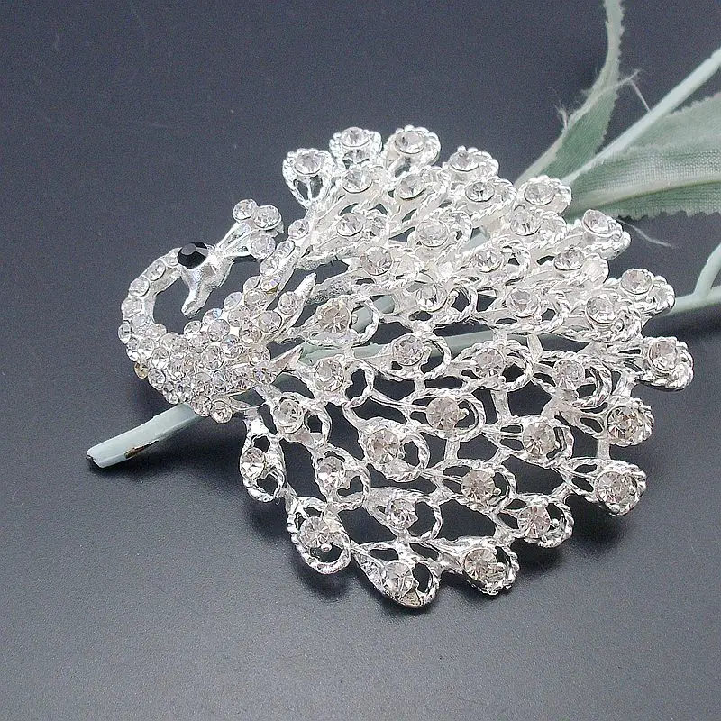 Женская большая брошь зажим для букетов и шарфов: BH7731|peacock brooches for women|brooches womenpeacock