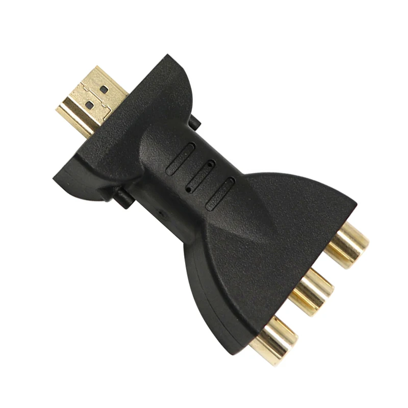 Позолоченный HDMI в 3 RGB RCA видео аудио адаптер AV компонентный преобразователь 720P 1080P цифровой сигнал для HDTV DVD