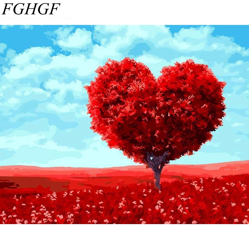 Современная картина маслом FGHGF холст настенное искусство свадебное украшение