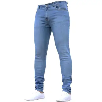

Spring Autumn Fashion Men's Skinny Jeans Denim Pants Leggings Long Trousers