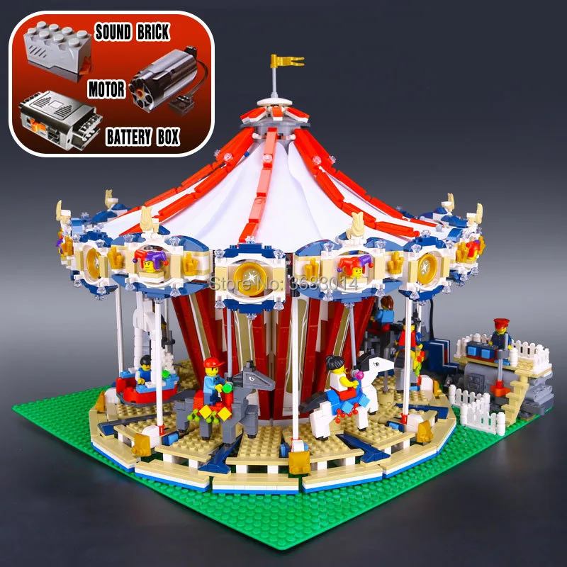3263 шт. карусель Модель Building Block Наборы игрушки 15013 город улица сборки Конструкторы
