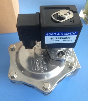 

G1-1/2" SCG353A047 right angle Diaphragm solenoid valve AC220V aluminum air pneumatic pulse valve