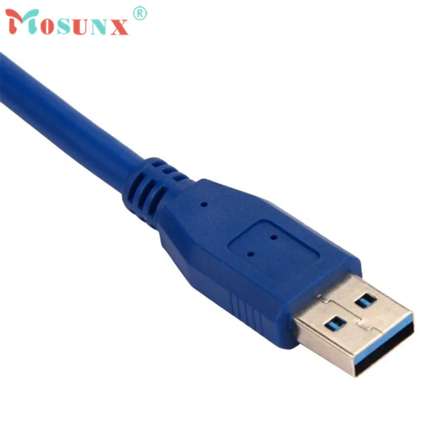 

Mosunx advanced USB 3.0 Type A Male to Type A Male 6FT 0.3m Extension Data Sync Cord Cable Blue 2017 Hot sales 1PC
