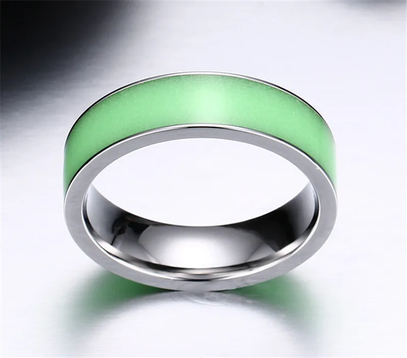 green glow in the dark couples rings for women titanium steel wedding jade ring anel engagement - Jade Wedding Ring green glow in the dark couples rings for women titanium steel wedding jade ring anel engagement - Jade Wedding Ring
