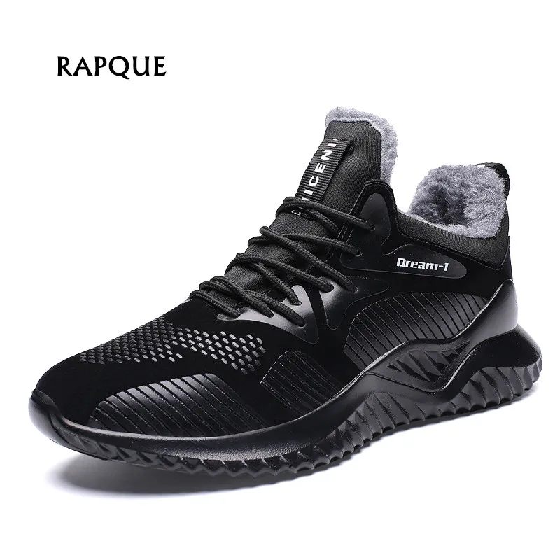 

Luxury men's fashion 2019 shoes black sneakers for men winter keep warm Mans footwear comfortable good shoes big size 39-46