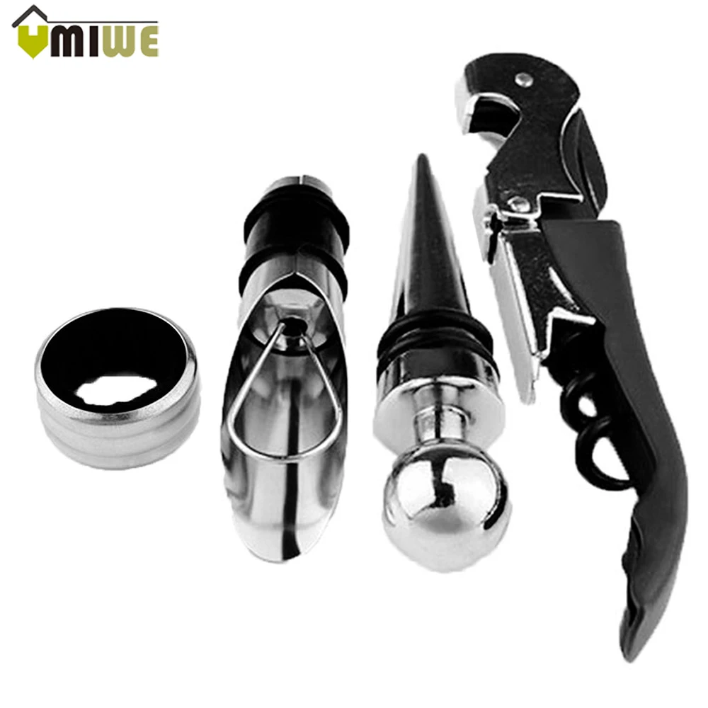 Stainless Steel Grape Wine Bottle Openers Bar Tools Wine Accessory Kit