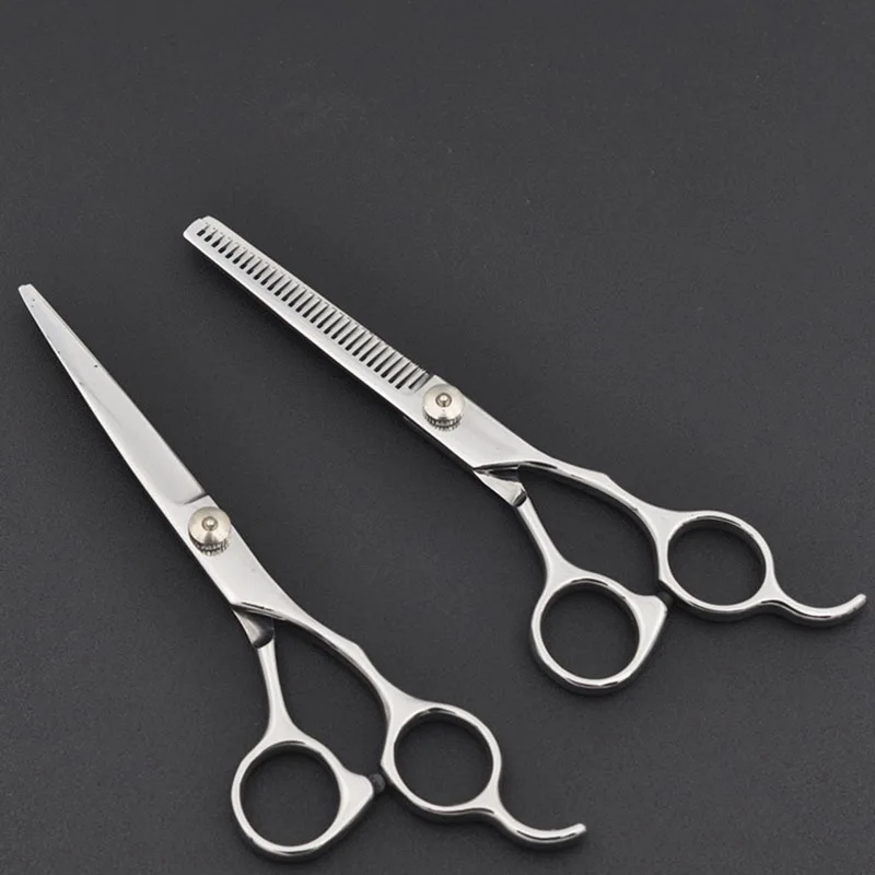 

6inch Cut Slimming Stylization Tool Hair Scissors Stainless Steel Salon Hairdressing Scissors Regular Flat Tooth Blades