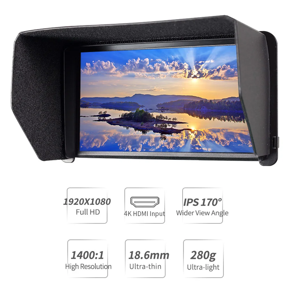 Feelworld F570 5 7 дюйма на камере DSLR полевой монитор 4K HDMI IPS Full HD 1920x1080 ЖК дисплей