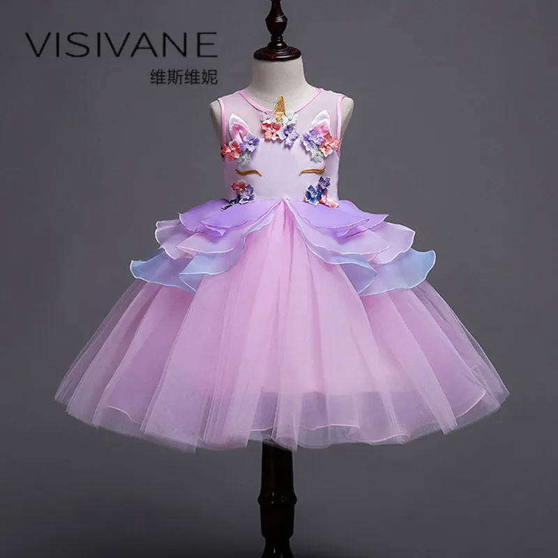 

2018 Clothes Vestido Daminha casamento Princess Brand Kids Clothes Lace Dress Party Wedding Dress Girl Kids Vestido De Festa