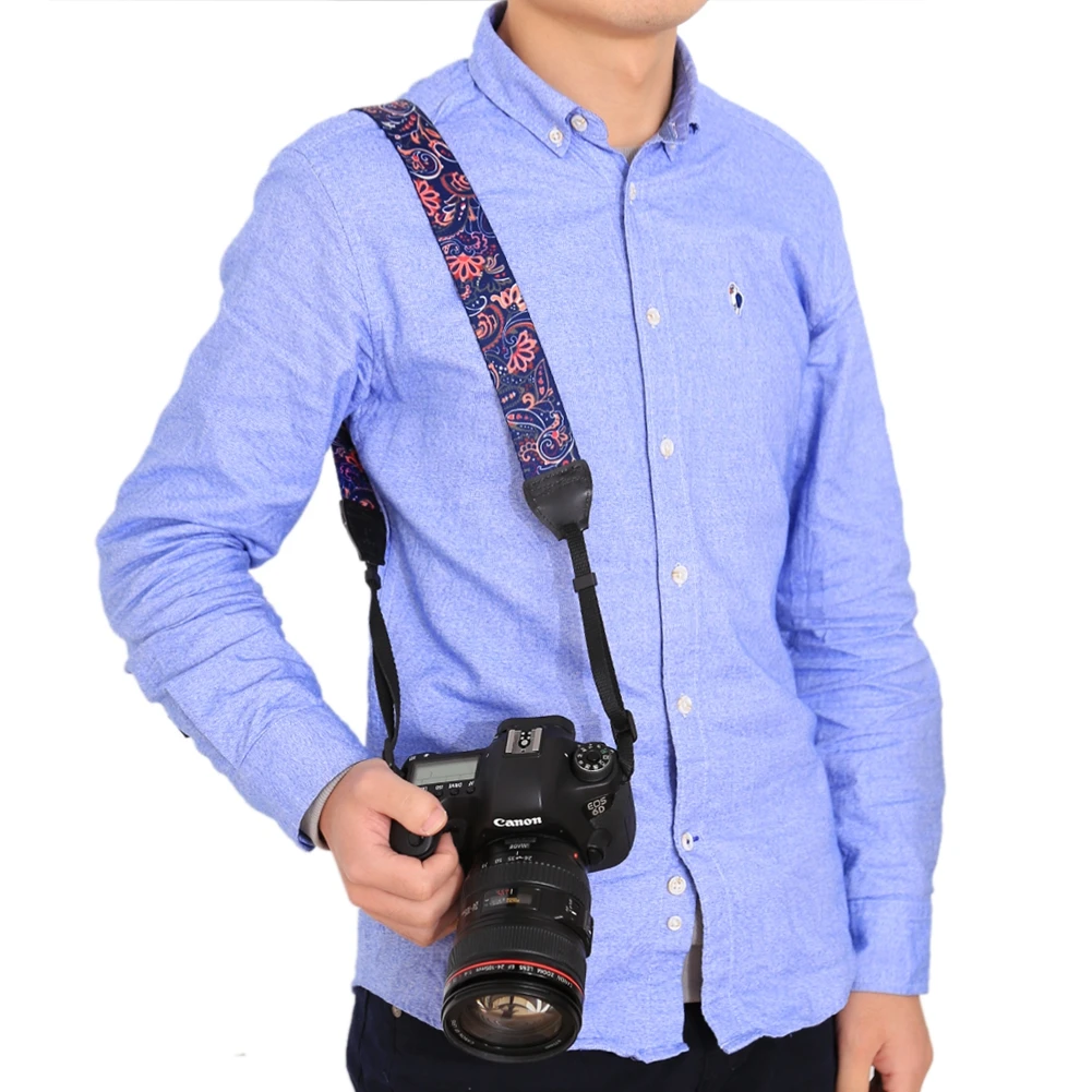 Camera Accessory Stripe Style Series Shoulder Neck Strap Camera Strap for SLR//DSLR Cameras Color : Coffee Dark Red Camera /& Camcorder Strap