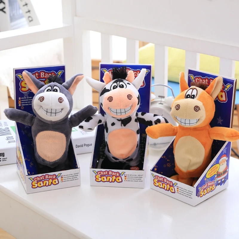 

The new will walk ing and Will be recorded will sing electric plush toys funny donkey doll puzzle children's toys