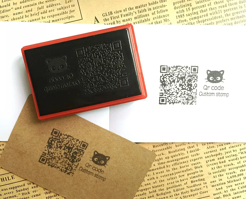 Qr кодовый штамп на заказ светочувствительное уплотнение штамп индивидуальный логотип самописающийся штамп на заказ