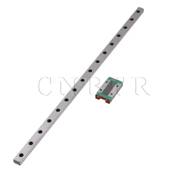 

CNBTR 400mm MGN12 Bearing Steel Linear Slide Guide Rail & MGN12H Extension Sliding Block for Precision Measurement Equipment Set