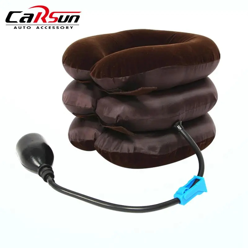 

U-Shape Air Inflatable Car Headrest Neck Pillows Three-layer Automobile Massage Pillow Travel Neck Rest Inflatable Cars Pillow