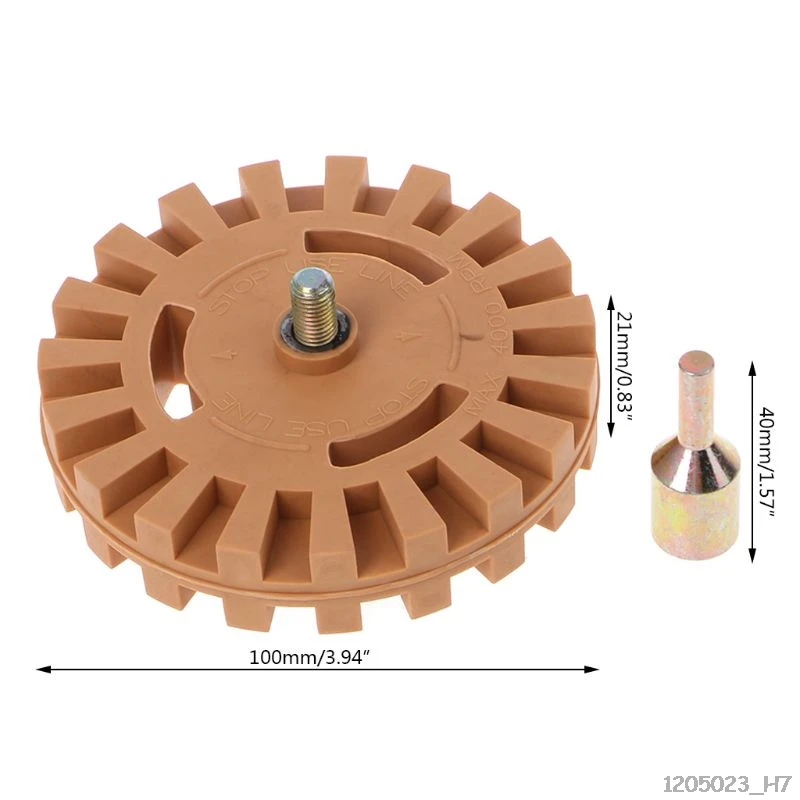 100 мм 5/16-24 зубья резиновые пневматические полосы наклейка ластик колеса колодки профессиональный диск автомобиля наклейки Инструменты для удаления