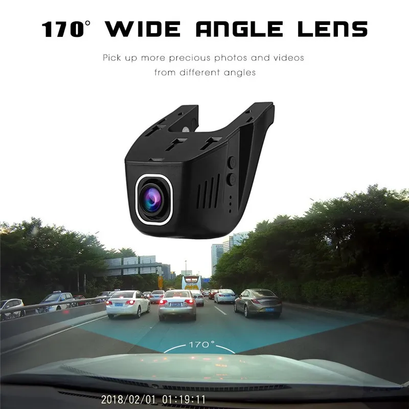 Zeepin RS400  Novatek Car Hidden Dash Cam DVR 1080P 170 Degree FHD WDR WIFI Vehicle Driving Recorder Camcorder 