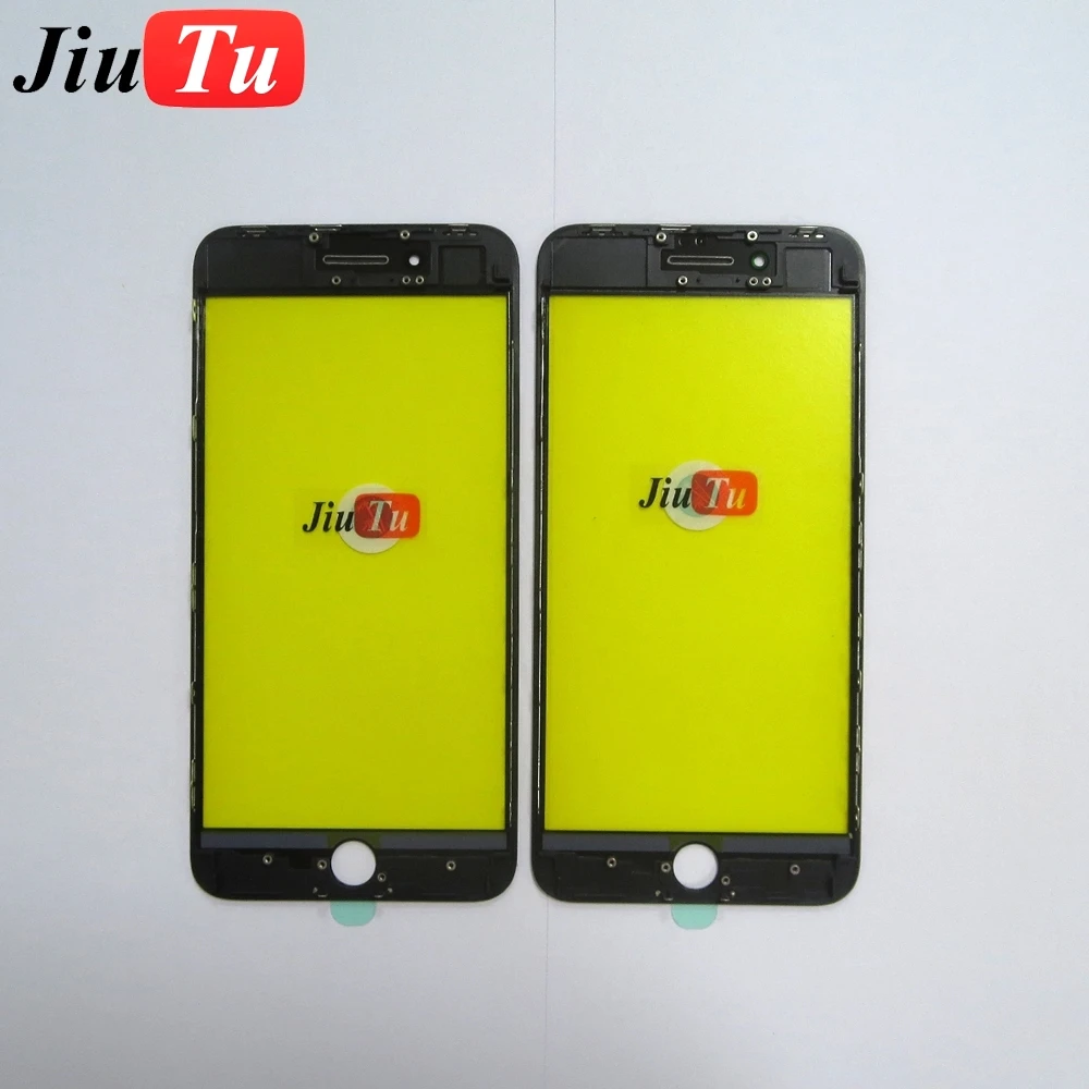OEM 3 in 1 Cold Press Glass with Bezel Frame +OCA Adhesive Sticker Film For iPhone 8G 8 plus LCD Screen Refurbishment Jiutu (23)