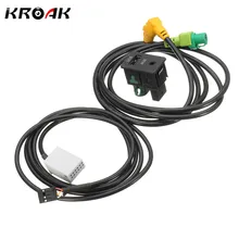 Автомобиль USB AUX аудио-видео кабель переключатель разъем для VW MK6 для Гольф/Jetta CC Passat B6 RCD510 RCD300