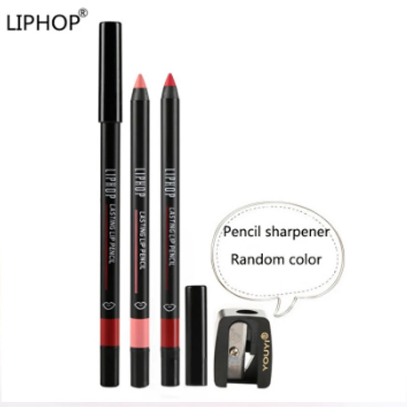 

LIPHOP brand Matte Pencil Lip Liner lipstick Pencil Waterproof no fade Pencils For Lips Long Lasting lipliner pen Makeup