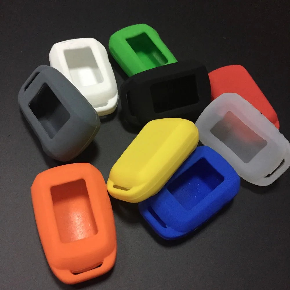 20pcs Russian Version A92 Silicone Case Key Chain for Starline A92/A94/V62/A62/A64 LCD Remote Two Way Car Alarm System Keychains |