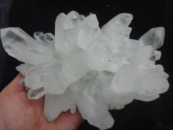 

3.04lb AAA Natural white transparent crystal cluster specimens