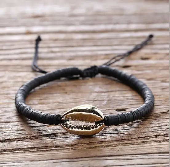 

1pc Cowrie shell Bracelet femme Adjustable boho Macrame friendship Real Seashell Bracelet Mothers Day Jewelry Gift 8139